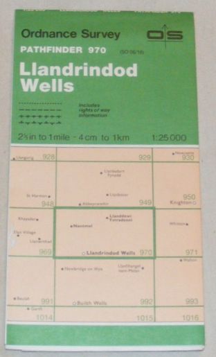 Llandrindod Wells Pathfinder Map Sheet 970 (SO 06/16)