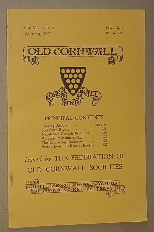 Old Cornwall vol.VI, no.3, Autumn 1962