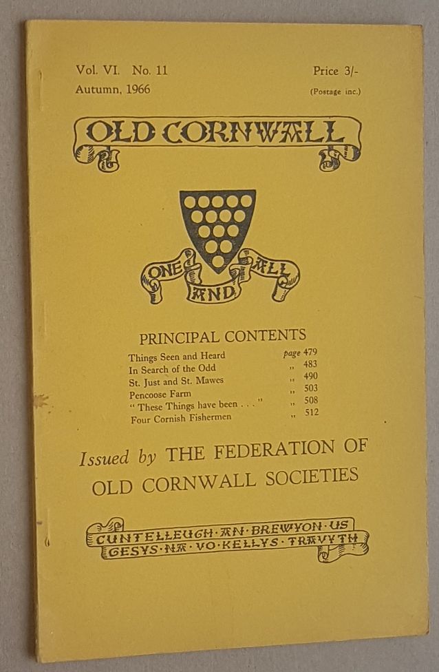 Old Cornwall vol.VI, no.11, Autumn 1966