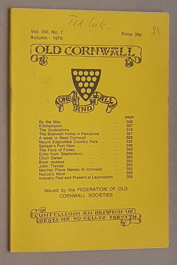 Old Cornwall vol.VIII, no.7, Autumn 1976