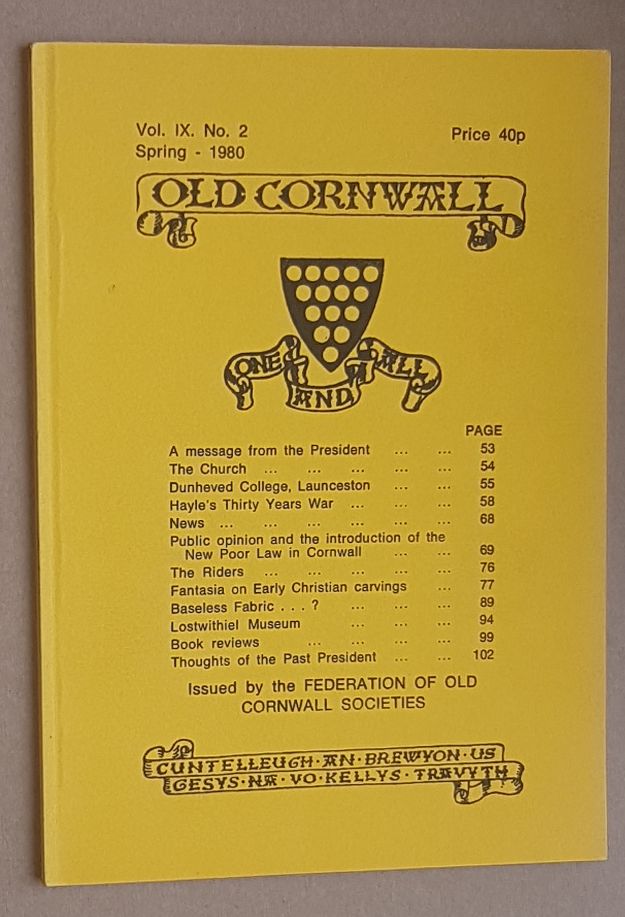 Old Cornwall vol.IX, no.2, Spring 1980