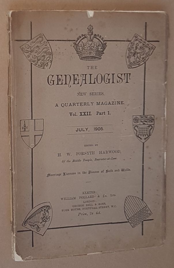 The Genealogist Vol.XXII Part 1, July 1905 (New Series)