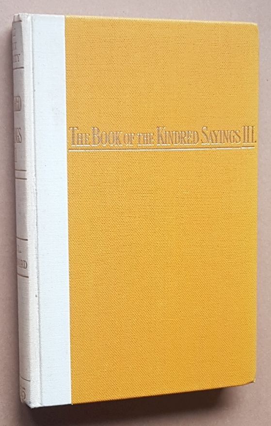The Book of the Kindred Sayings (Sanyutta-Nikaya) or grouped Suttas Part III (Pali Text Society Translation Series No.13)
