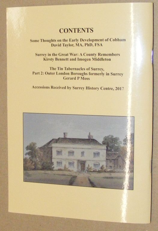 Surrey History Volume XVII [17], 2018