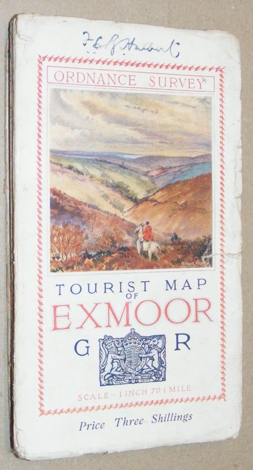 Tourist Map of Exmoor. Scale One inch to 1 mile 1:63360