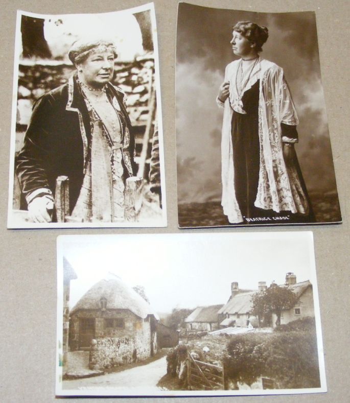 A Future Life for Loving Animals and six postcards of Beatrice Chase and Venton House Chapel