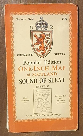 Sound of Sleat. Sheet 35. One-Inch Map of Scotland, Popular Edition (1:63360)