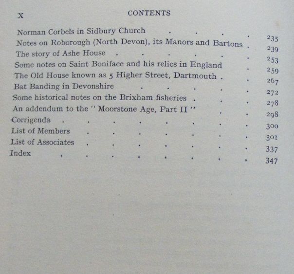 Report and Transactions of the Devonshire Association for the Advancement of Science, Literature and Art Volume LXXXIII [83], Brixham 1951