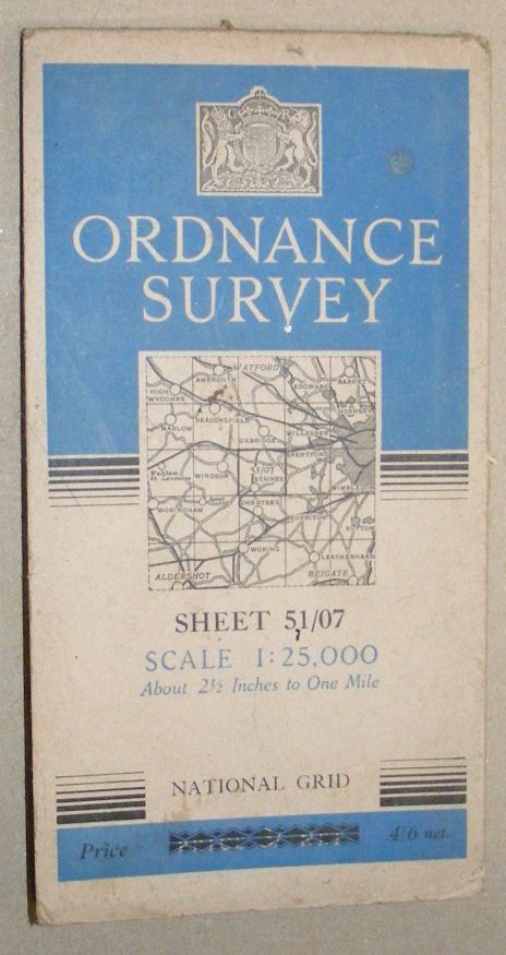 [Staines]. 1:25000 First Series Map Sheet 51/07 [TQ 07]