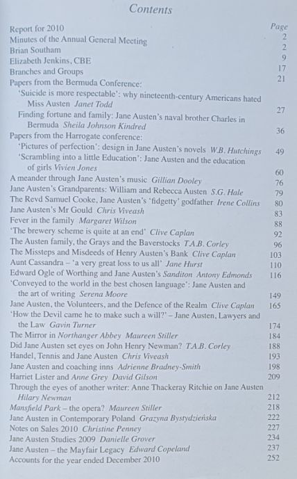 Image for The Jane Austen Society Annual Report for 2010 The Jane Austen Society Annual Report for 2010