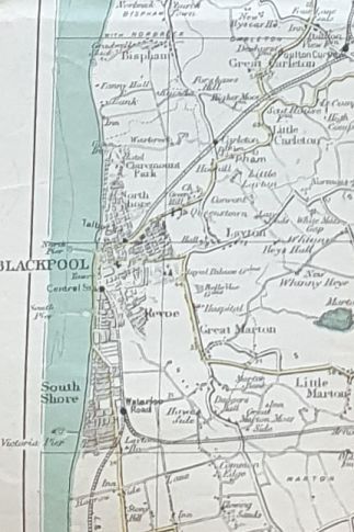 Bacon's Map of the environs of Blackpool