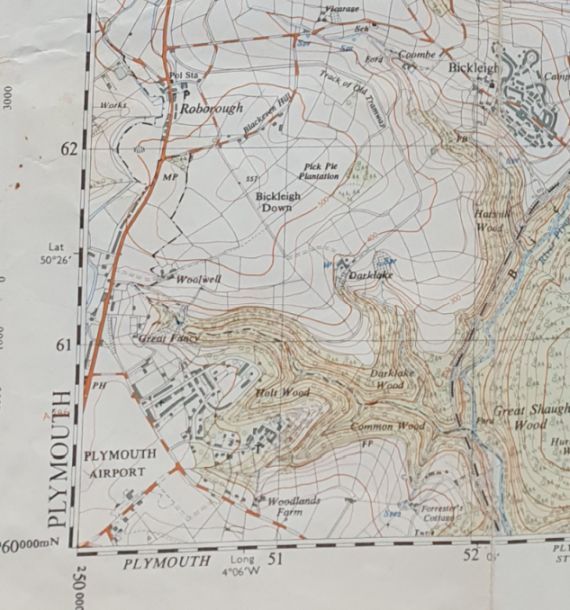 Yelverton. 1:25000 First Series Map Sheet SX 56