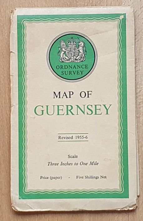 Map of Guernsey, Three Inches to One Mile (1:21120)