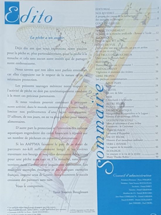Bulletin de liaison de l'A.B.P.M.: Association Bretonne pour la Pche la Mouche no.19, Automne 2005