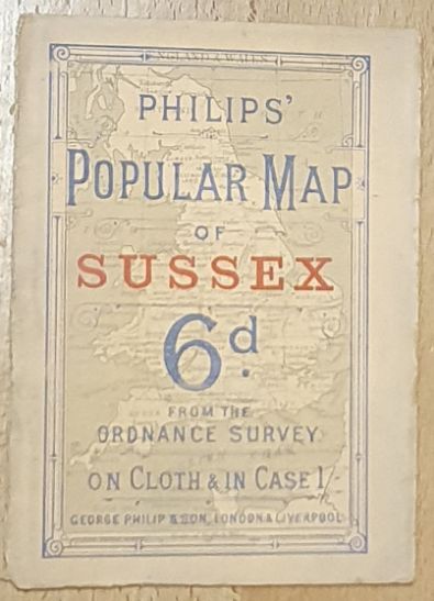 Philips' Popular Map of Sussex from the Ordnance Survey