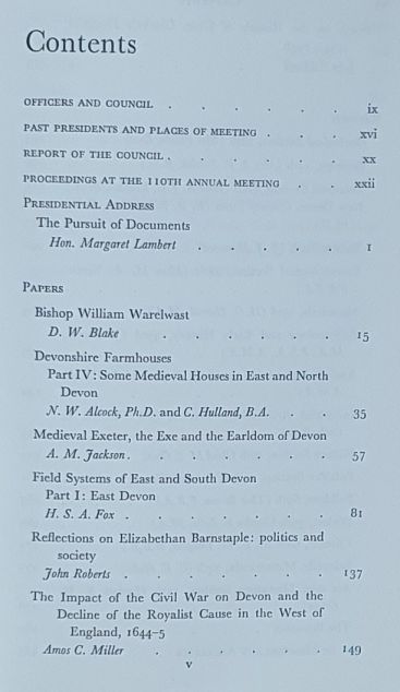 Report and Transactions of the Devonshire Association for the Advancement of Science, Literature and Art Volume 104, Dartmouth 1972