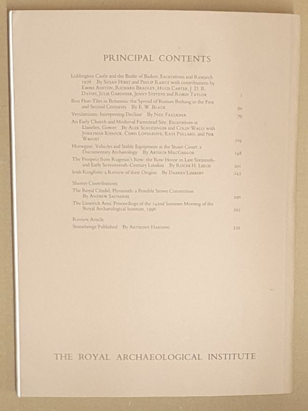 The Archaeological Journal Volume 153 for 1996