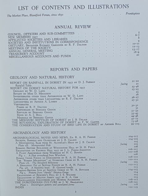 Proceedings of the Dorset Natural History & Archaeological Society for 1957, Volume 79