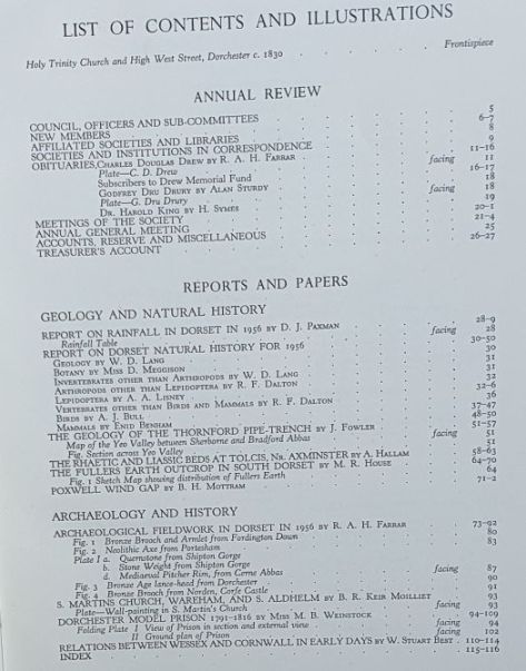 Proceedings of the Dorset Natural History & Archaeological Society for 1956, Volume 78