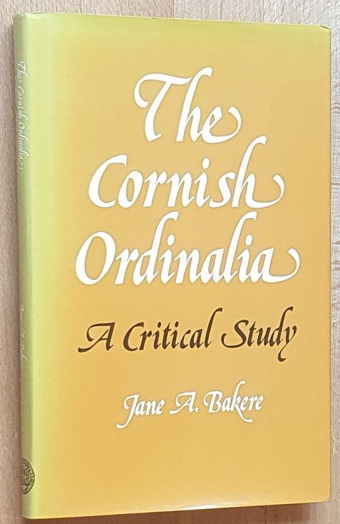 The Cornish Ordinalia : A critical study