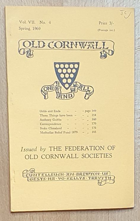Old Cornwall vol.VII, no.4, Spring 1969