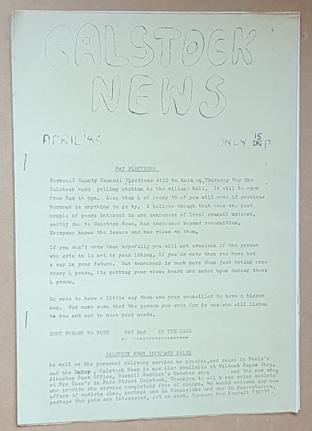 Calstock News, April 1985