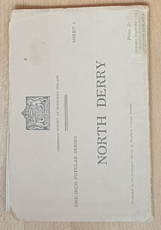 North Derry. One-Inch Popular Series Sheet 1. 1:63360 Map