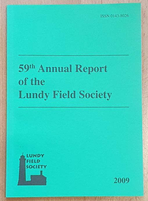 Lundy Field Society 59th Annual Report, 2009