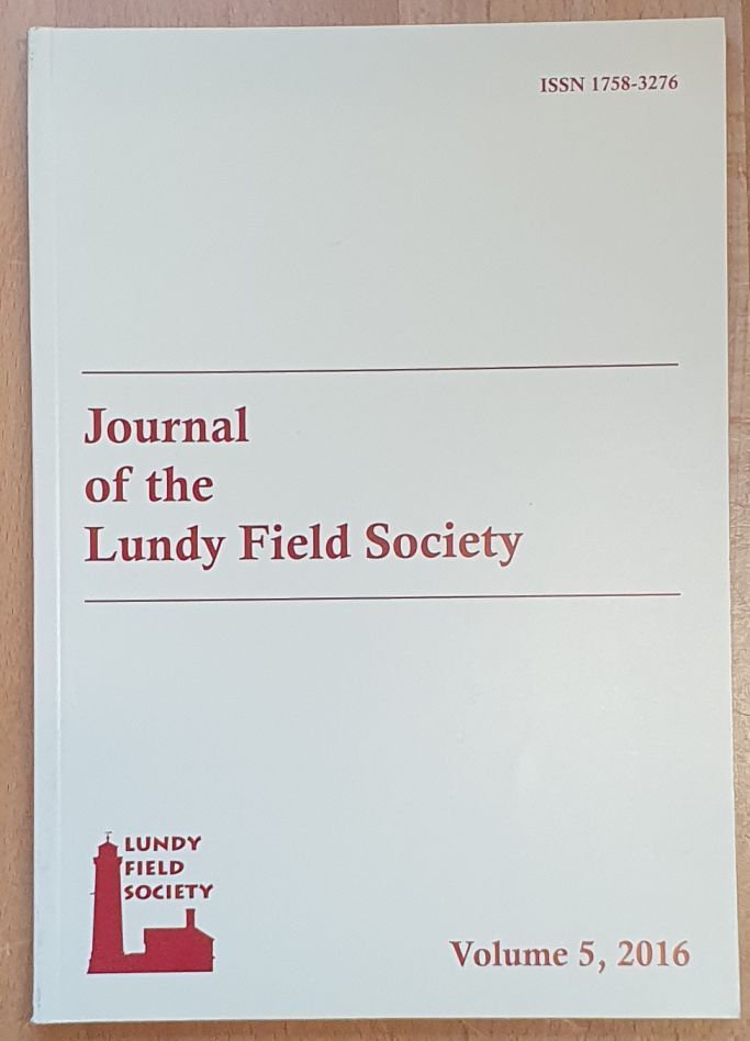 Journal of the Lundy Field Society. Volume 5, 2016