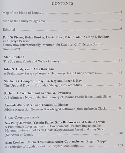 Journal of the Lundy Field Society. Volume 8, 2023