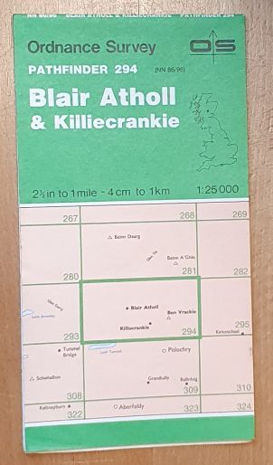 Blair Atholl & Killiecrankie Map, Pathfinder 294 (Sheet NN 86/96) 1:25000