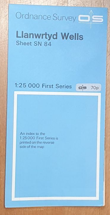 Llanwrtyd Wells. 1:25000 First Series Map Sheet SN 84