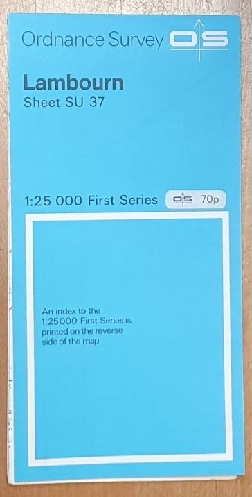 Lambourn. 1:25000 First Series Map Sheet SU 37