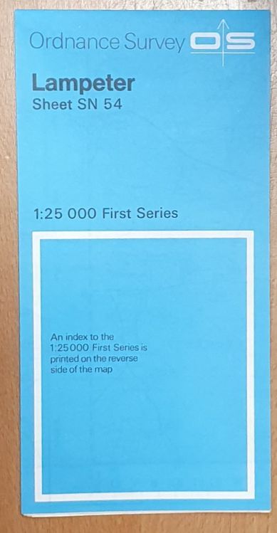 Lampeter. 1:25000 First Series Map Sheet SN 54
