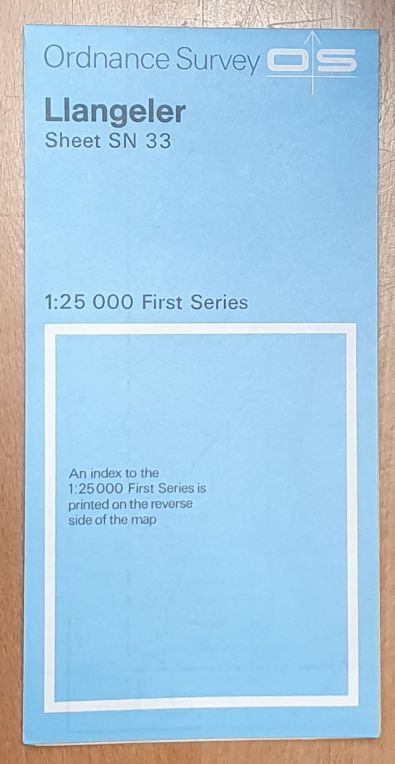 Llangeler. 1:25000 First Series Map Sheet SN 33