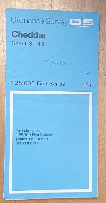 Cheddar. 1:25000 First Series Map Sheet ST 45