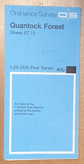 Quantock Forest. 1:25000 First Series Map Sheet ST 13