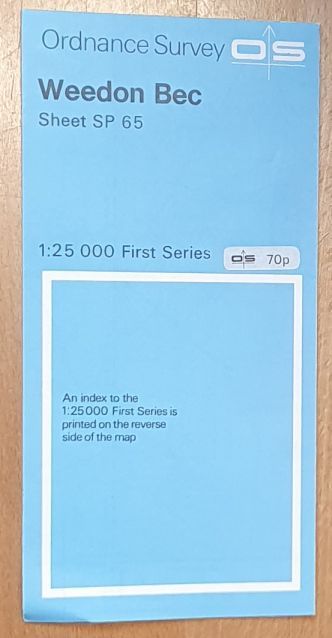 Weedon Bec. 1:25000 First Series Map Sheet SP 65
