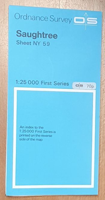 Saughtree. 1:25000 First Series Map Sheet NY 59