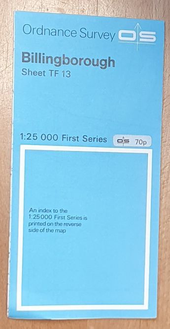 Billingborough. 1:25000 First Series Map Sheet TF 13