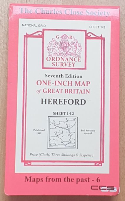 Hereford. Seventh Edition One-inch Map of Great Britain Sheet 142 (Maps from the past 6)