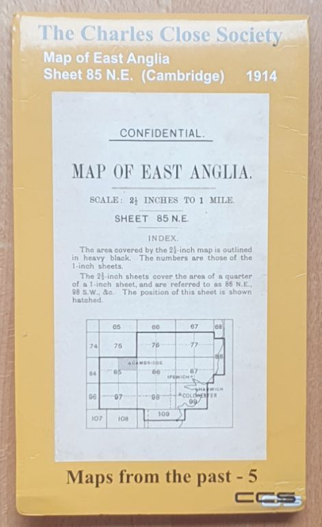 Cambridge. 1:25000 Map of East Anglia Sheet 85 NE, 1914 (Maps from the past 5)