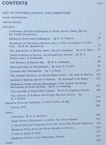 Surrey Archaeological Collections Relating to the History and Antiquities of the County, Vol.69, 1973