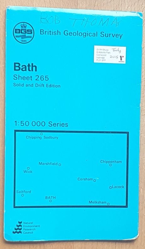 Bath. 1:500000 Geological Map Sheet 265, Solid and Drift Edition
