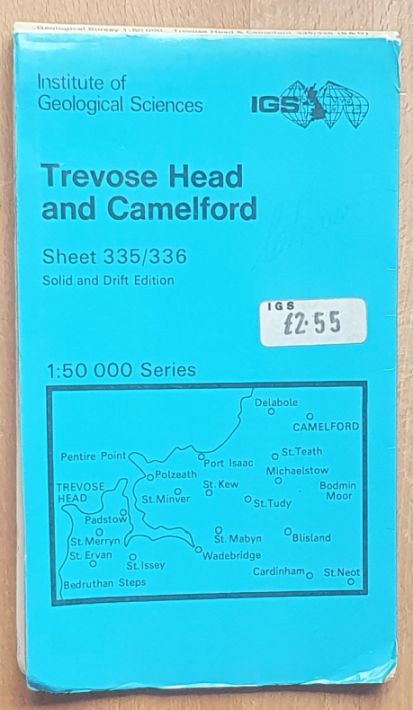 Trevose Head and Camelford. 1:500000 Geological Map Sheet 335/336, Solid and Drift Edition