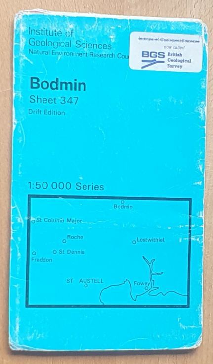 Bodmin. 1:500000 Geological Map Sheet 347, Drift Edition