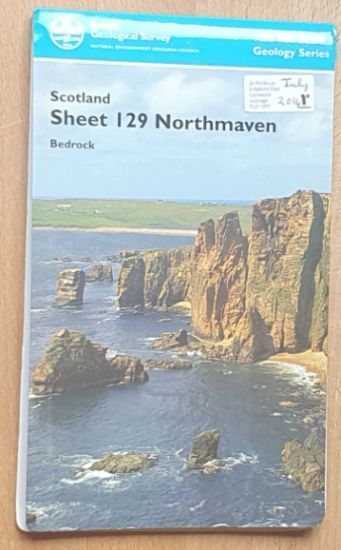 Scotland Sheet 129 Northmaven. 1:500000 Geological Map, Bedrock