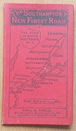 The Southampton & New Forest Road. The 'Strip' or Motor Route Maps No.4. Scale: half an inch to a mile