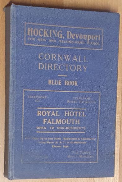 The Cornwall Directory. Blue Book, 1930