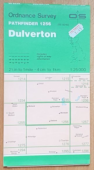 Image for Dulverton 1:25000 Map, Pathfinder 1256 (SS 82/92) Dulverton 1:25000 Map, Pathfinder 1256 (SS 82/92)